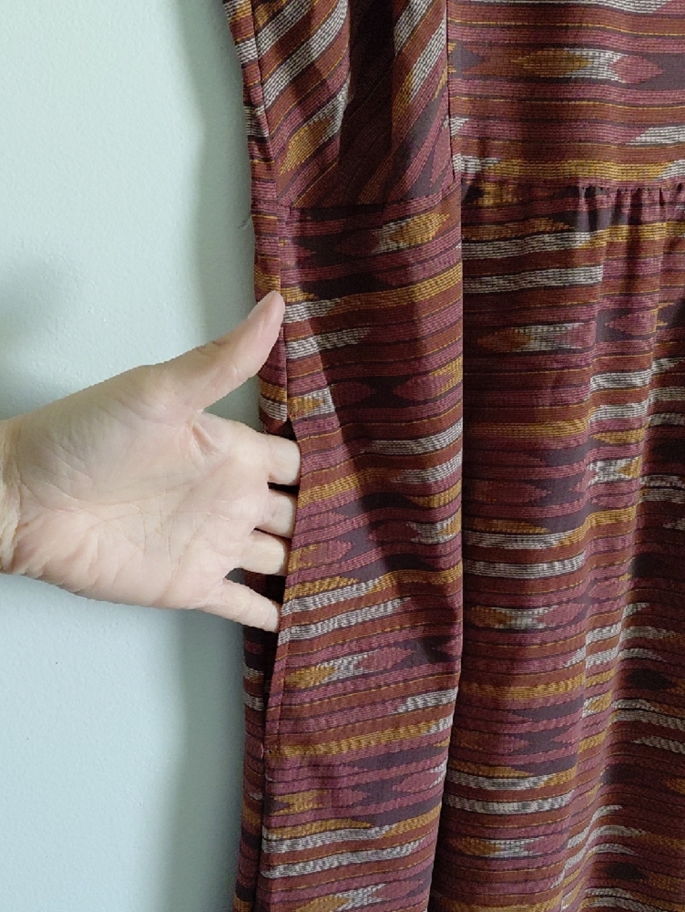 Toad&Co Sunkissed Maxi Dress Striped Aztec Southwestern - Picture 7 of 15